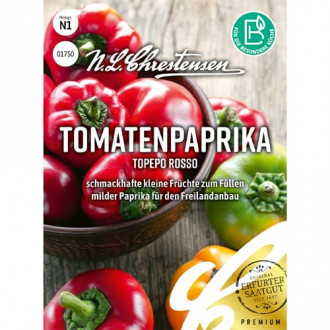 Paradižnikova paprika Topepo rosso slika 6