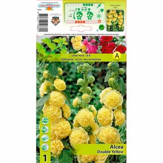 Slez (Alcea) Double Yellow slika 1